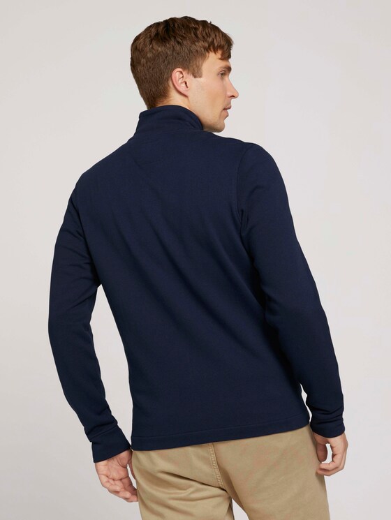 basic sweatvest met opstaande kraag - Mannen - Sky Captain Blue basic sweatvest met opstaande kraag - Mannen - Sky Captain Blue - 2 - TOM TAILOR