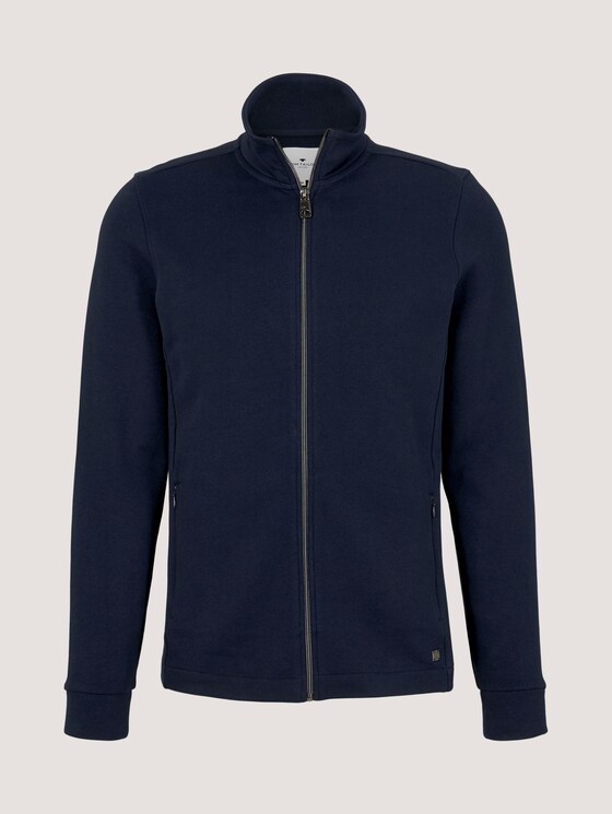 basic sweatvest met opstaande kraag - Mannen - Sky Captain Blue basic sweatvest met opstaande kraag - Mannen - Sky Captain Blue - 7 - TOM TAILOR