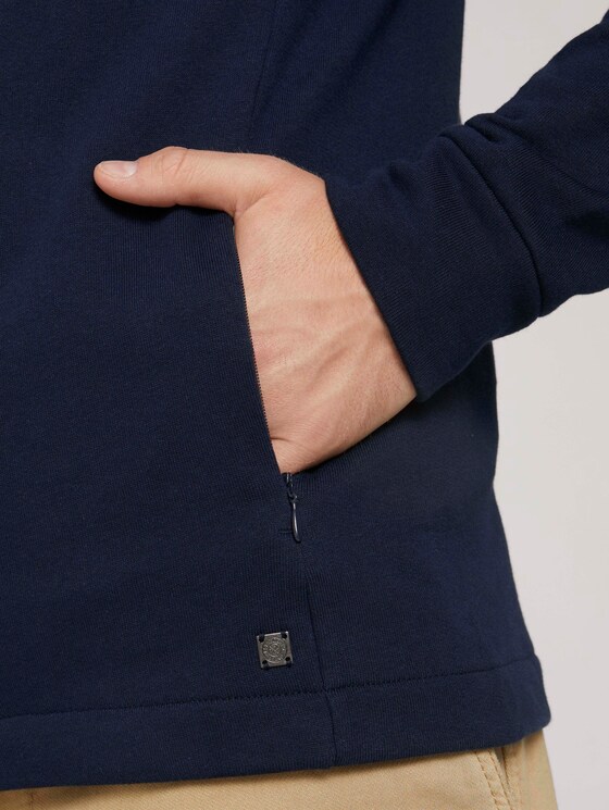 basic sweatvest met opstaande kraag - Mannen - Sky Captain Blue basic sweatvest met opstaande kraag - Mannen - Sky Captain Blue - 9 - TOM TAILOR