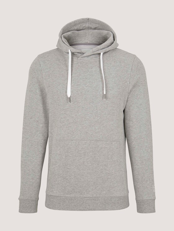 hoodie met kangoeroezak - Mannen - Middle Grey Melange hoodie met kangoeroezak - Mannen - Middle Grey Melange - 7 - TOM TAILOR