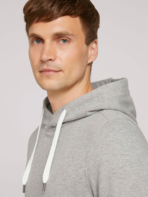 hoodie met kangoeroezak - Mannen - Middle Grey Melange hoodie met kangoeroezak - Mannen - Middle Grey Melange - 9 - TOM TAILOR
