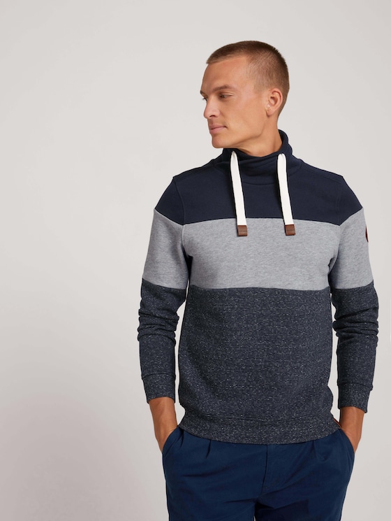 Trui met fijne strepen - Mannen - Middle Grey Melange Trui met fijne strepen - Mannen - Middle Grey Melange - 5 - TOM TAILOR