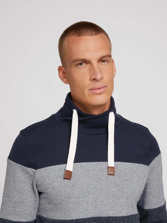 Trui met fijne strepen - Mannen - Middle Grey Melange Trui met fijne strepen - Mannen - Middle Grey Melange - 9 - TOM TAILOR