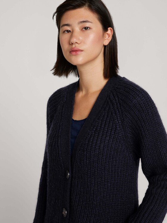 Long cardigan with pockets - Women - Sky Captain Blue Long cardigan with pockets - Women - Sky Captain Blue - 9 - TOM TAILOR