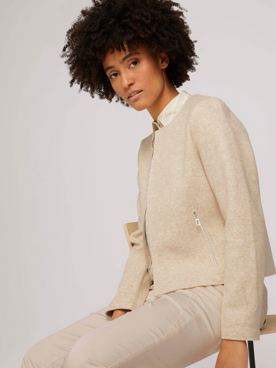 Blazer met ritszakken - Vrouwen - desert sand melange Blazer met ritszakken - Vrouwen - desert sand melange - 5 - TOM TAILOR