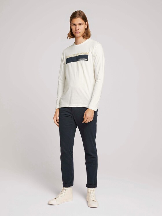 Langarmshirt mit Print - Männer - Soft Light Beige Langarmshirt mit Print - Männer - Soft Light Beige - 3 - TOM TAILOR Denim