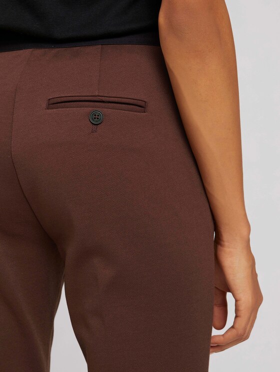 Mia Slim-broek met plooien - Vrouwen - earth brown Mia Slim-broek met plooien - Vrouwen - earth brown - 10 - TOM TAILOR