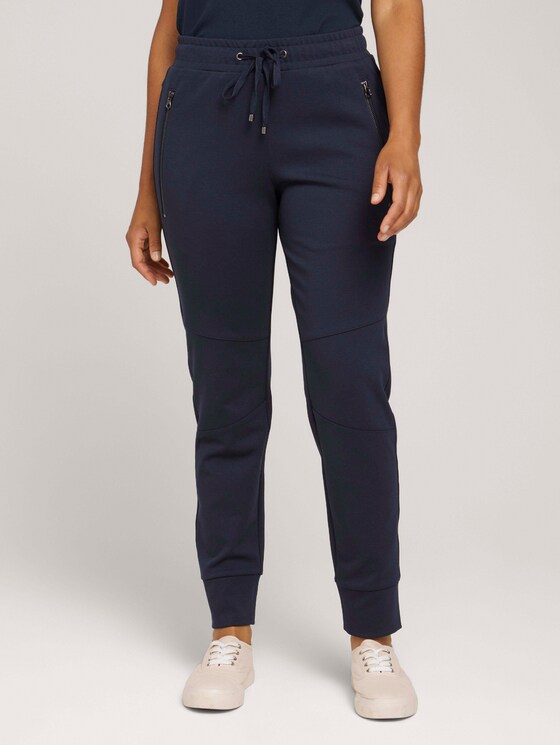 Loose-Fit-broek met ritsen - Vrouwen - Sky Captain Blue Loose-Fit-broek met ritsen - Vrouwen - Sky Captain Blue - 1 - TOM TAILOR