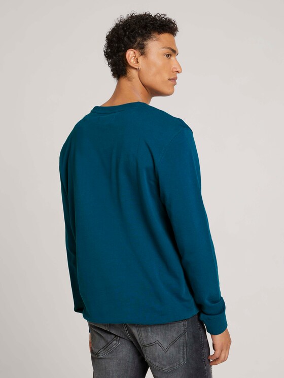 Sweatshirt mit Struktur - Männer - stormy petrol Sweatshirt mit Struktur - Männer - stormy petrol - 2 - TOM TAILOR Denim