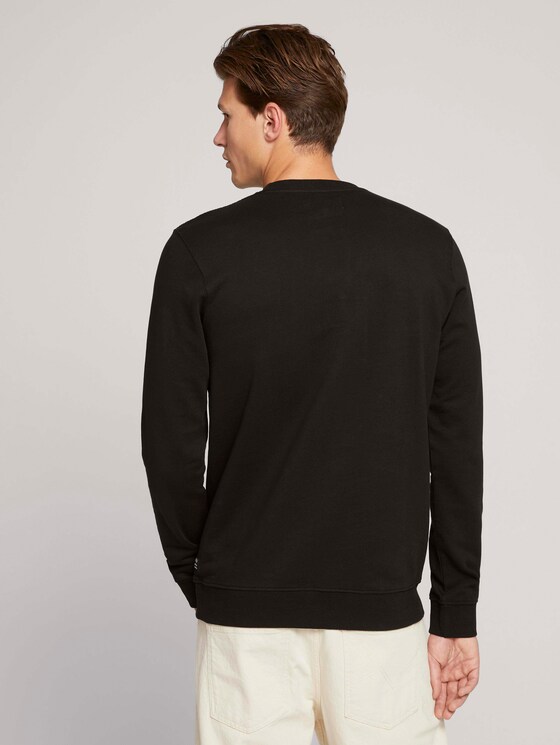Sweatshirt mit Struktur - Männer - Black Sweatshirt mit Struktur - Männer - Black - 2 - TOM TAILOR Denim