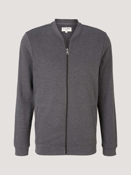 Bomber-Sweatjacke - Männer - Anthracite Melange Bomber-Sweatjacke - Männer - Anthracite Melange - 7 - TOM TAILOR Denim