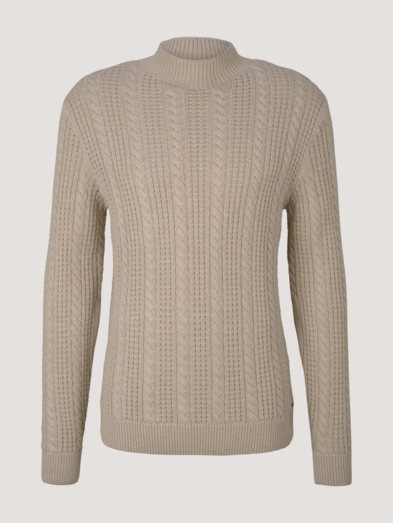 Strickpullover - Männer - soft beige melange Strickpullover - Männer - soft beige melange - 7 - TOM TAILOR
