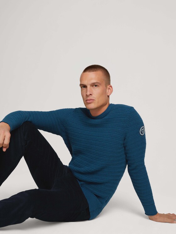 Strickpullover - Männer - ultra marine blue melange Strickpullover - Männer - ultra marine blue melange - 5 - TOM TAILOR