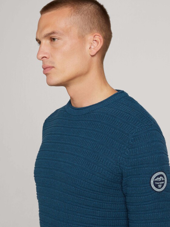 Strickpullover - Männer - ultra marine blue melange Strickpullover - Männer - ultra marine blue melange - 9 - TOM TAILOR