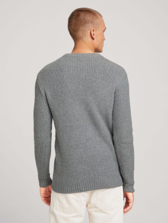 Strickpullover - Männer - Light Soft Grey Melange Strickpullover - Männer - Light Soft Grey Melange - 2 - TOM TAILOR