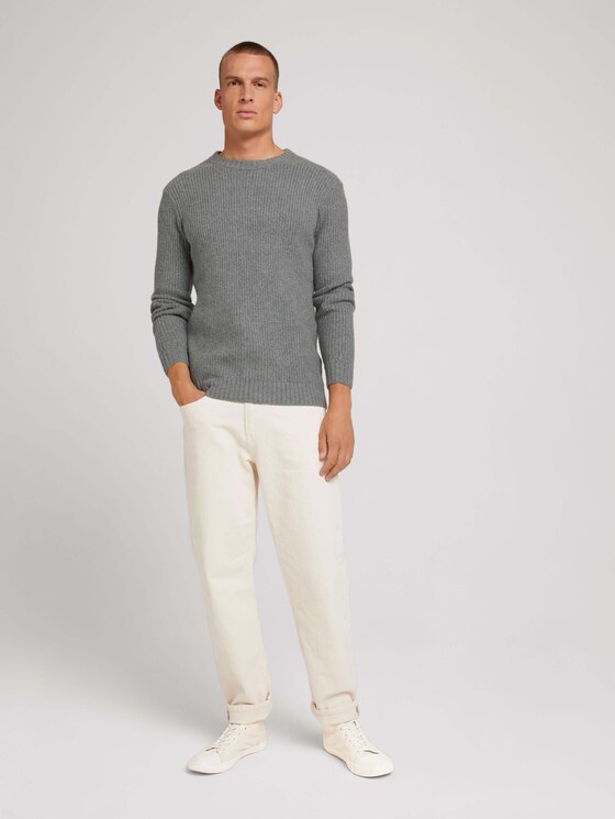 Strickpullover - Männer - Light Soft Grey Melange Strickpullover - Männer - Light Soft Grey Melange - 3 - TOM TAILOR