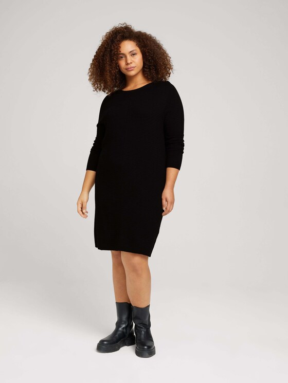 Plus - Mini Kleid mit LENZING™ ECOVERO™ - Frauen - deep black Plus - Mini Kleid mit LENZING™ ECOVERO™ - Frauen - deep black - 3 - My True Me