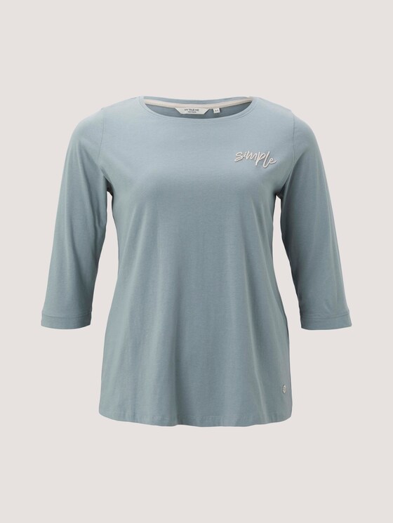 Curvy - t-shirt made of organic cotton - Women - grey mint Curvy - t-shirt made of organic cotton - Women - grey mint - 7 - My True Me