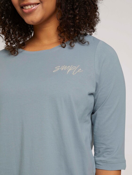 Curvy - t-shirt made of organic cotton - Women - grey mint Curvy - t-shirt made of organic cotton - Women - grey mint - 9 - My True Me
