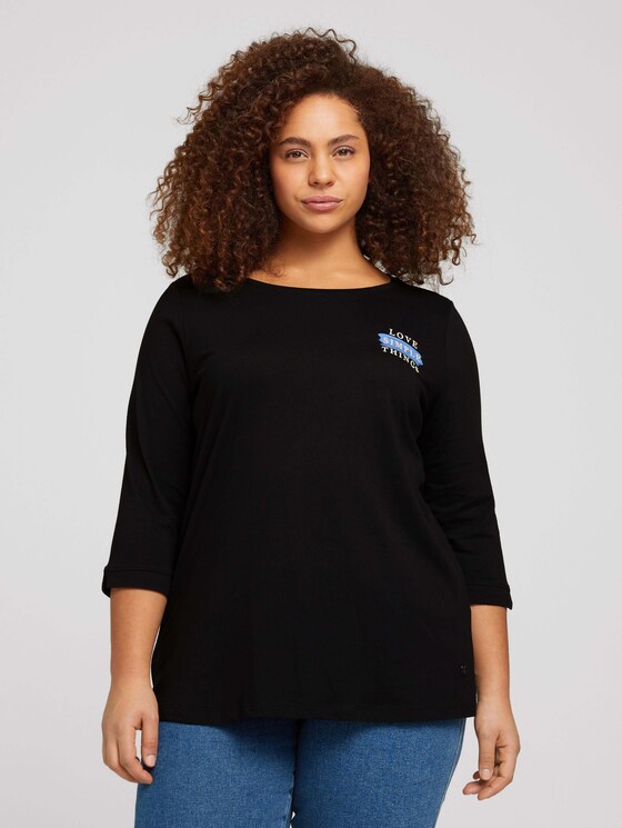 Plus - T-Shirt aus Bio-Baumwolle - Frauen - Black Plus - T-Shirt aus Bio-Baumwolle - Frauen - Black - 1 - My True Me
