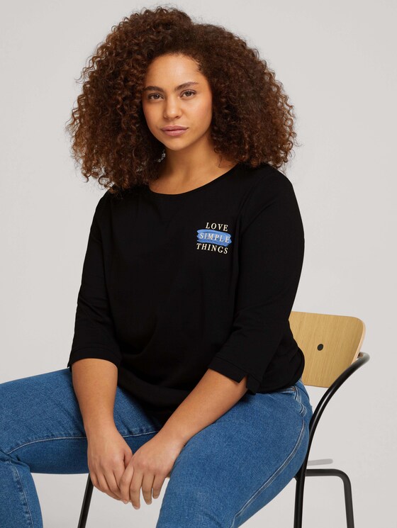 Plus - T-Shirt aus Bio-Baumwolle - Frauen - Black Plus - T-Shirt aus Bio-Baumwolle - Frauen - Black - 5 - My True Me