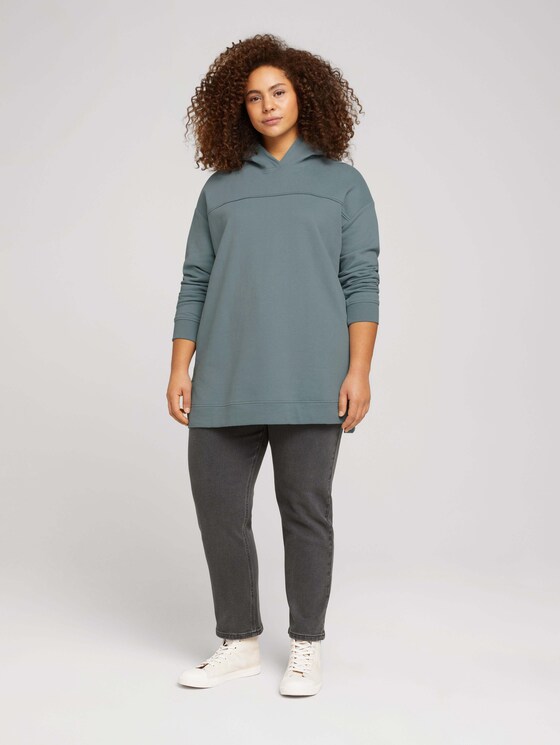 Plus - Sweatshirt mit Bio-Baumwolle - Frauen - grey mint Plus - Sweatshirt mit Bio-Baumwolle - Frauen - grey mint - 3 - My True Me