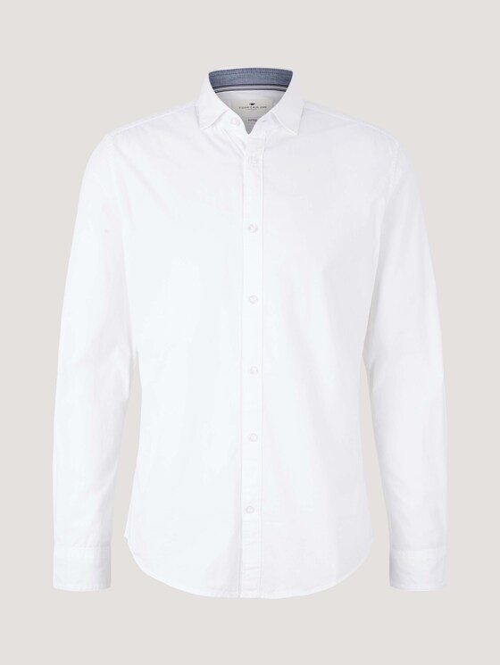 Basic Hemd - Männer - White Basic Hemd - Männer - White - 7 - TOM TAILOR