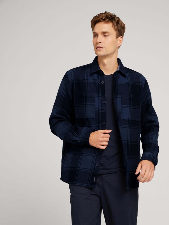 kariertes Flanellhemd - Männer - navy shades big twill check kariertes Flanellhemd - Männer - navy shades big twill check - 5 - TOM TAILOR
