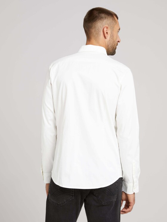 Slim Fit Hemd - Männer - White Slim Fit Hemd - Männer - White - 2 - TOM TAILOR