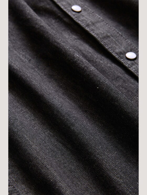 Jeanshemd mit Brusttaschen - Männer - clean dark stone grey denim Jeanshemd mit Brusttaschen - Männer - clean dark stone grey denim - 8 - TOM TAILOR