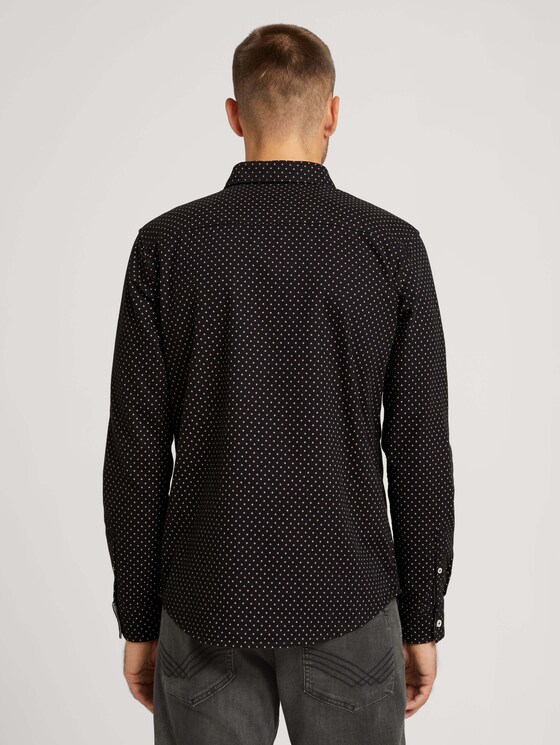 Gemustertes Hemd - Männer - black burgundy small design Gemustertes Hemd - Männer - black burgundy small design - 2 - TOM TAILOR
