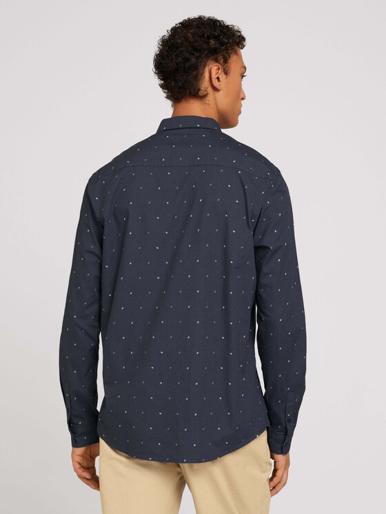 gemustertes Hemd - Männer - blueish grey stripe dot print gemustertes Hemd - Männer - blueish grey stripe dot print - 2 - TOM TAILOR Denim
