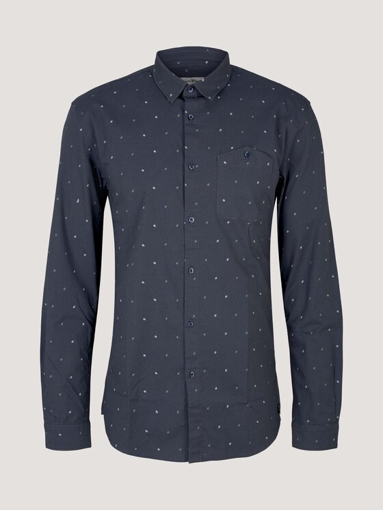 gemustertes Hemd - Männer - blueish grey stripe dot print gemustertes Hemd - Männer - blueish grey stripe dot print - 7 - TOM TAILOR Denim