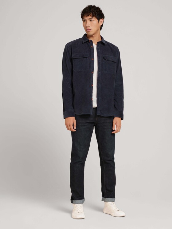 Basic Cordhemd - Männer - Blueish Grey Basic Cordhemd - Männer - Blueish Grey - 3 - TOM TAILOR Denim