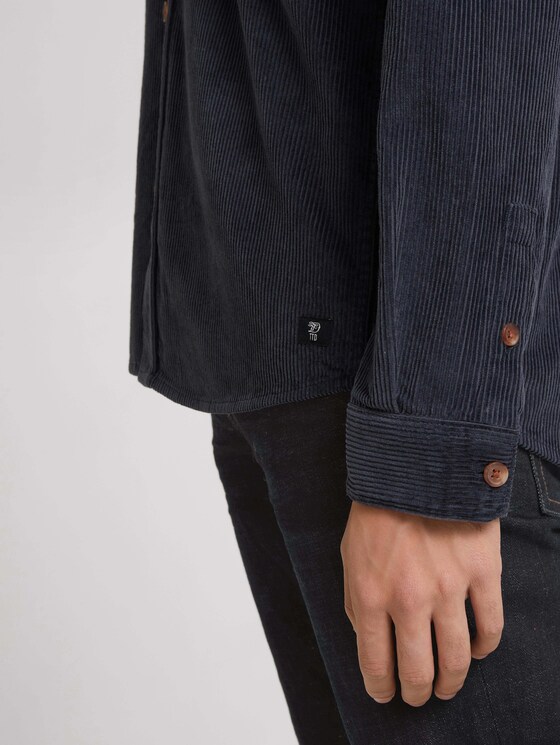 Basic Cordhemd - Männer - Blueish Grey Basic Cordhemd - Männer - Blueish Grey - 9 - TOM TAILOR Denim