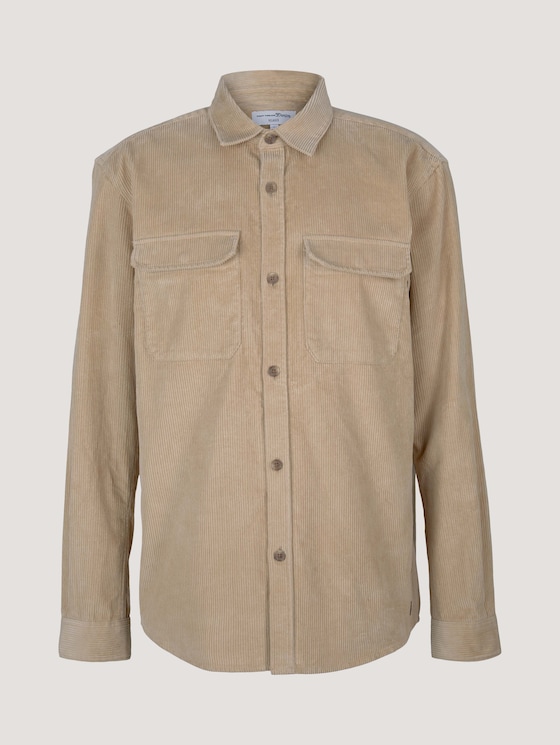 Basic Cordhemd - Männer - Sandy Beige Basic Cordhemd - Männer - Sandy Beige - 7 - TOM TAILOR Denim