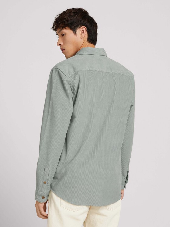 Basic Cordhemd - Männer - white moss Basic Cordhemd - Männer - white moss - 2 - TOM TAILOR Denim