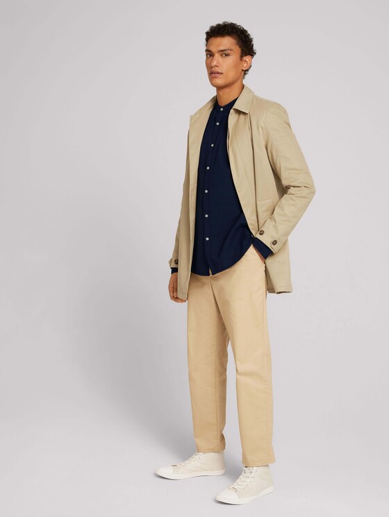 strukturiertes Hemdshirt - Männer - navy grey melange structure strukturiertes Hemdshirt - Männer - navy grey melange structure - 3 - TOM TAILOR Denim