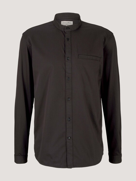 Hemd aus Lyocell - Männer - dark grey chambray Hemd aus Lyocell - Männer - dark grey chambray - 7 - TOM TAILOR Denim