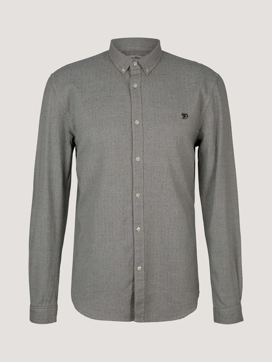 Hemd aus Baumwolle - Männer - creme grindle herringbone Hemd aus Baumwolle - Männer - creme grindle herringbone - 7 - TOM TAILOR Denim