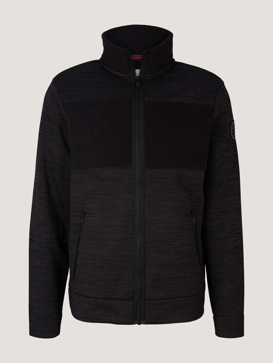 Melierte Strickjacke - Männer - dark grey light grey mouline Melierte Strickjacke - Männer - dark grey light grey mouline - 7 - TOM TAILOR