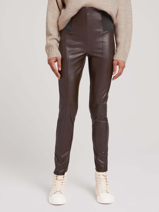 Kunstleder Leggings - Frauen - java dark brown Kunstleder Leggings - Frauen - java dark brown - 1 - TOM TAILOR