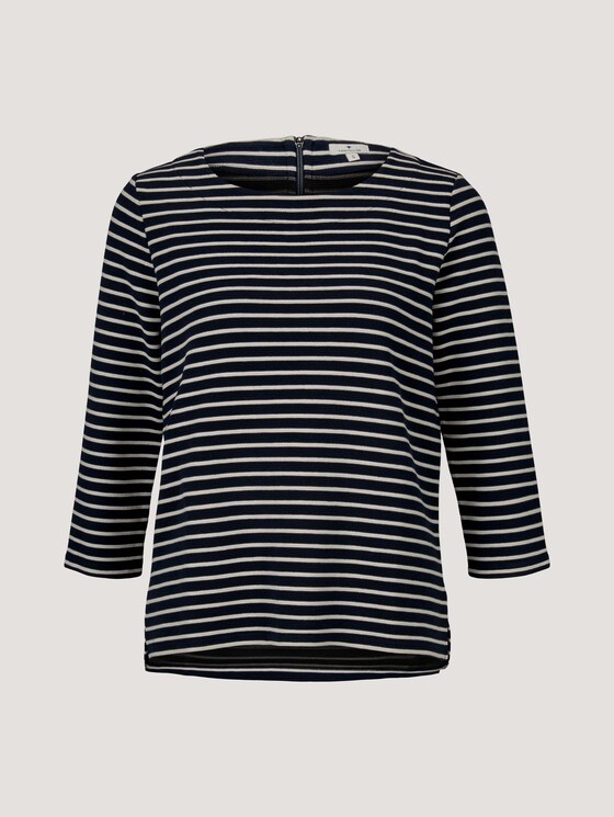 Gestreepte sweater - Vrouwen - navy ottoman stripe Gestreepte sweater - Vrouwen - navy ottoman stripe - 7 - TOM TAILOR