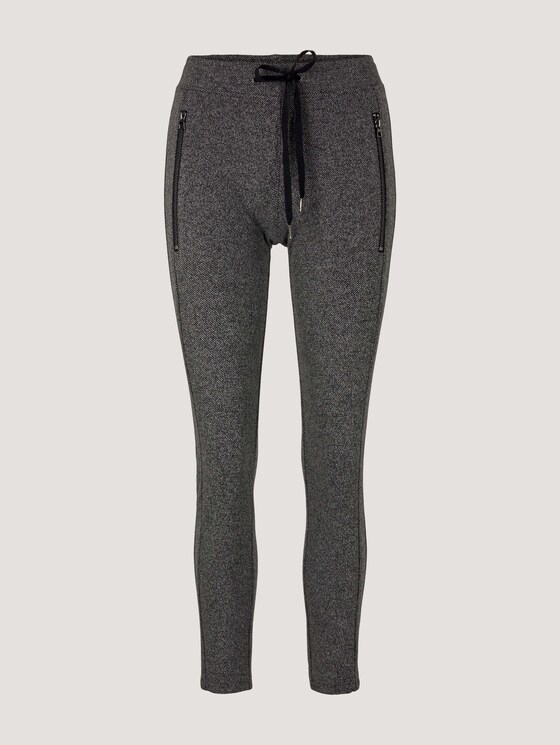 Gemusterte Hose im Loose Fit - Frauen - black white structure Gemusterte Hose im Loose Fit - Frauen - black white structure - 7 - TOM TAILOR