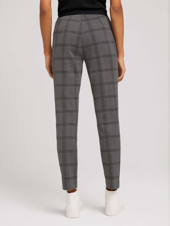 Mia Slim Hose mit Karomuster - Frauen - grey black check Mia Slim Hose mit Karomuster - Frauen - grey black check - 2 - TOM TAILOR