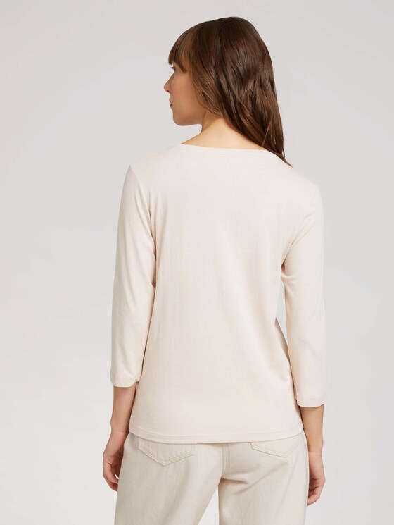 3/4 Shirt mit Fotoprint - Frauen - cold beige 3/4 Shirt mit Fotoprint - Frauen - cold beige - 2 - TOM TAILOR