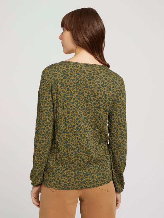 Langarmshirt in Knitteroptik - Frauen - green shades floral design Langarmshirt in Knitteroptik - Frauen - green shades floral design - 2 - TOM TAILOR
