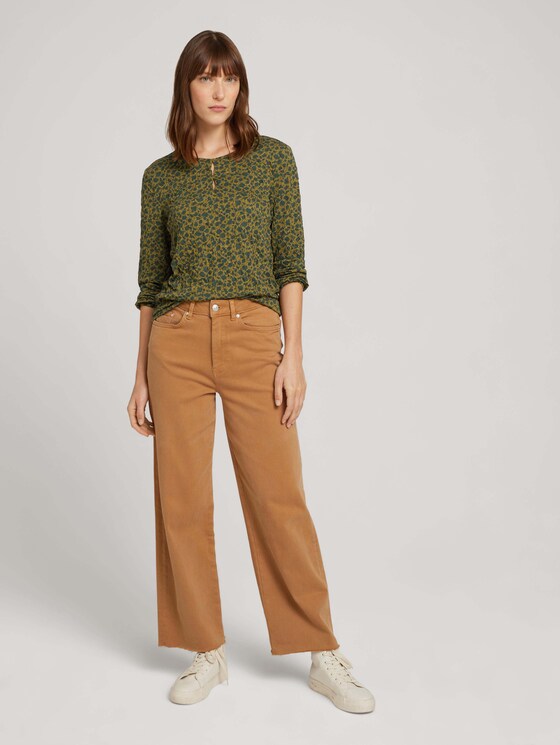 Langarmshirt in Knitteroptik - Frauen - green shades floral design Langarmshirt in Knitteroptik - Frauen - green shades floral design - 3 - TOM TAILOR