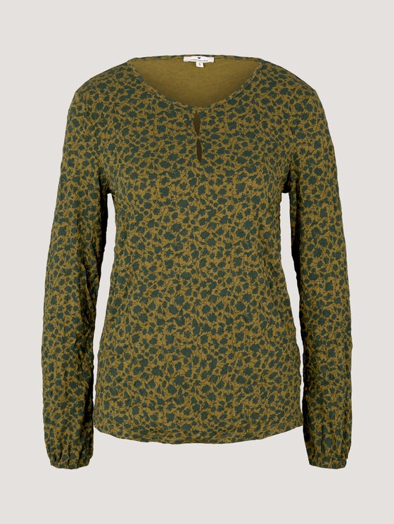 Langarmshirt in Knitteroptik - Frauen - green shades floral design Langarmshirt in Knitteroptik - Frauen - green shades floral design - 7 - TOM TAILOR