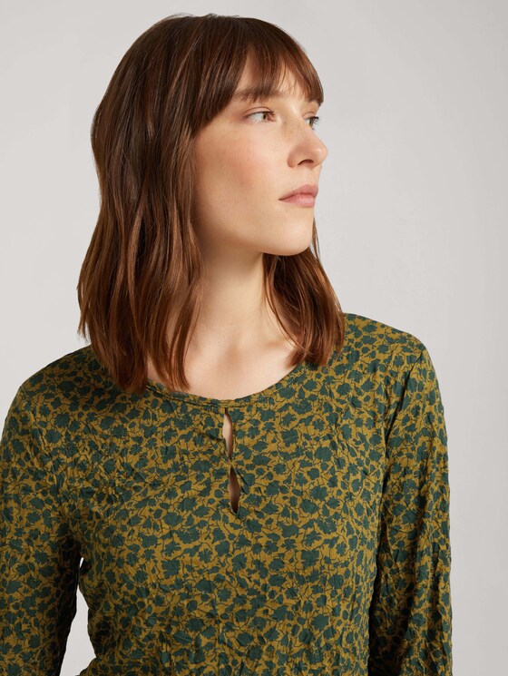 Langarmshirt in Knitteroptik - Frauen - green shades floral design Langarmshirt in Knitteroptik - Frauen - green shades floral design - 9 - TOM TAILOR